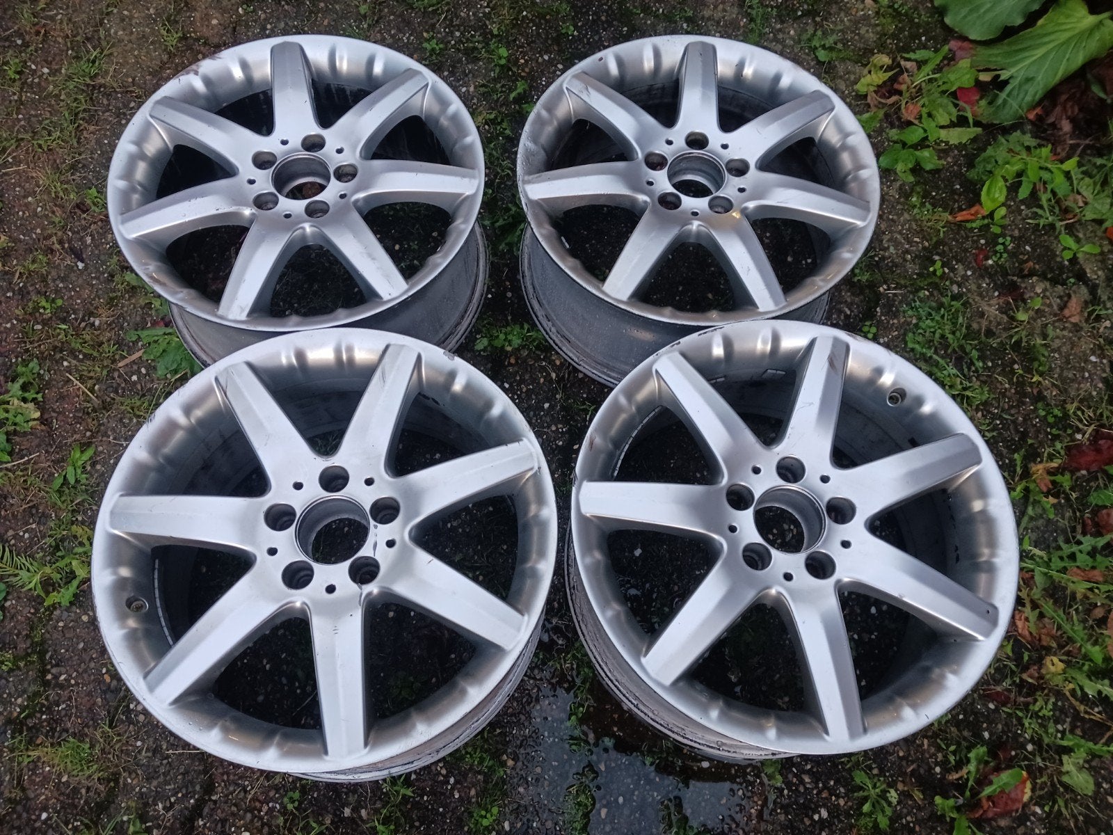 17inch mercedes alshain velgen 5x112, Auto-onderdelen, Ophalen, Velg(en), 17 inch, Zomerbanden