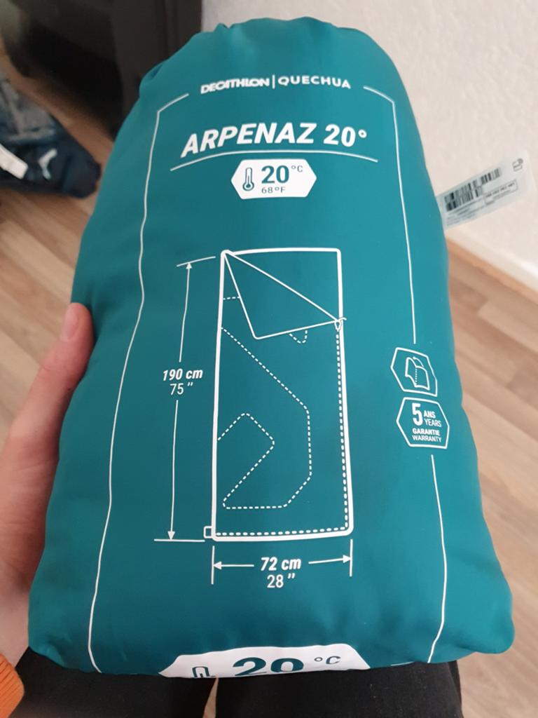 Slaapzak decathlon 190 x 72, Ophalen of Verzenden, Nieuw
