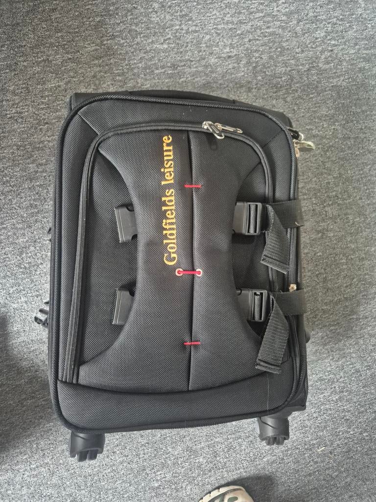 Handbagage koffer Goldfields Leisure, Wieltjes, Gebruikt, 20 tot 30 cm, Zwart