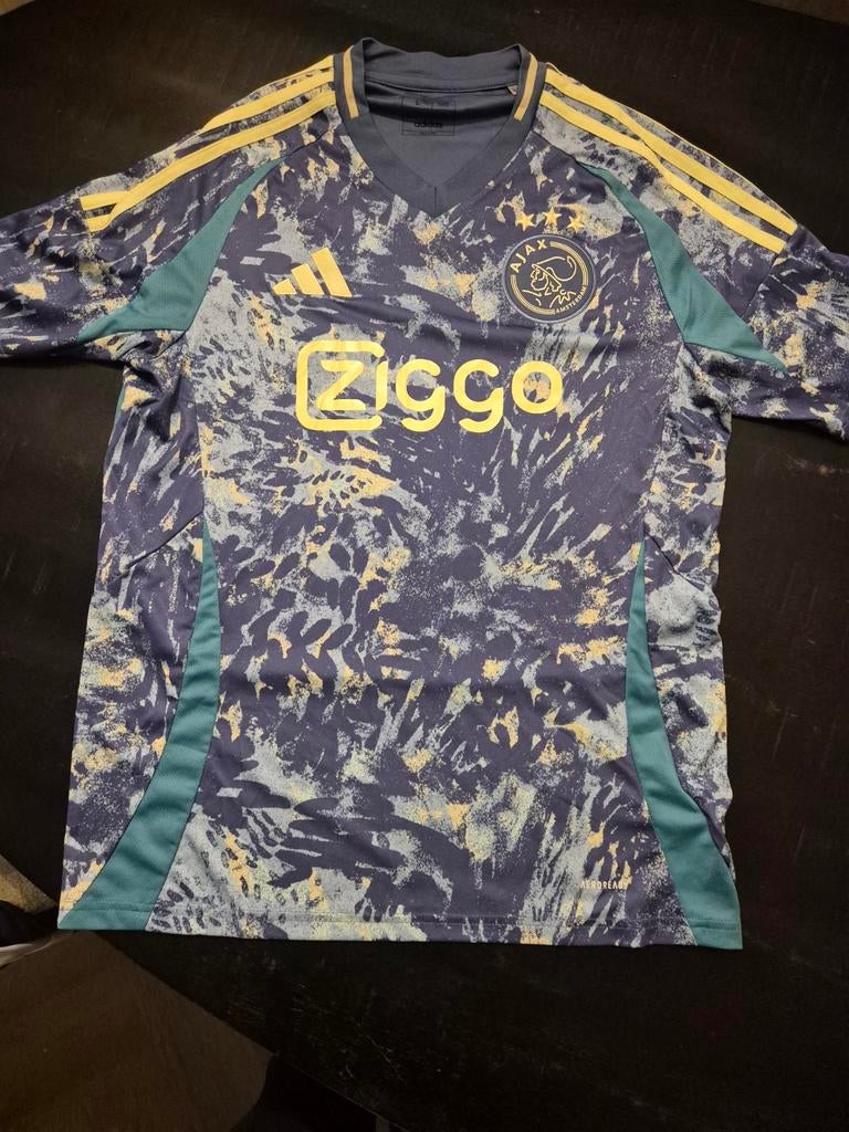 Ajax uitshirt 2022/2023 - Maat L, Kleding | Heren, T-shirts, Maat 52/54 (L), Blauw, Ophalen of Verzenden, Zo goed als nieuw