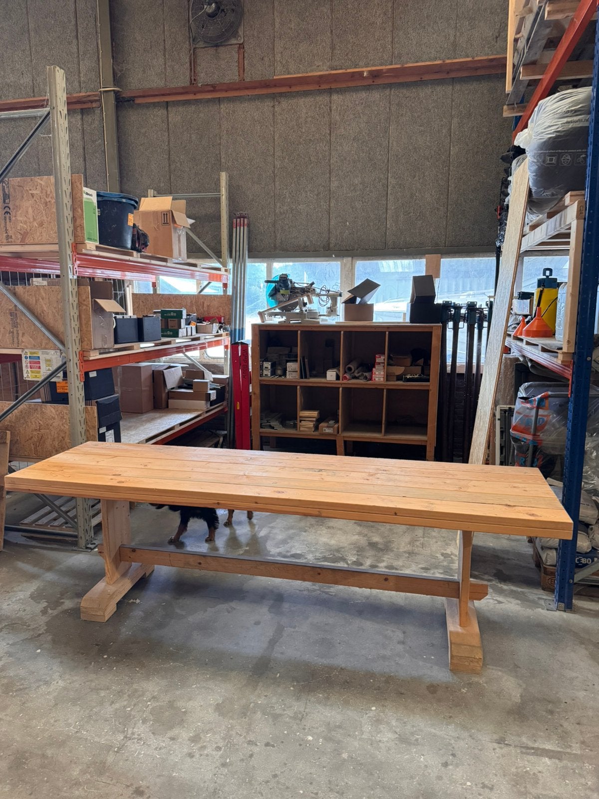 Vurenhouten tafel, Huis en Inrichting, Ophalen of Verzenden, Zo goed als nieuw, Rechthoekig, 50 tot 100 cm