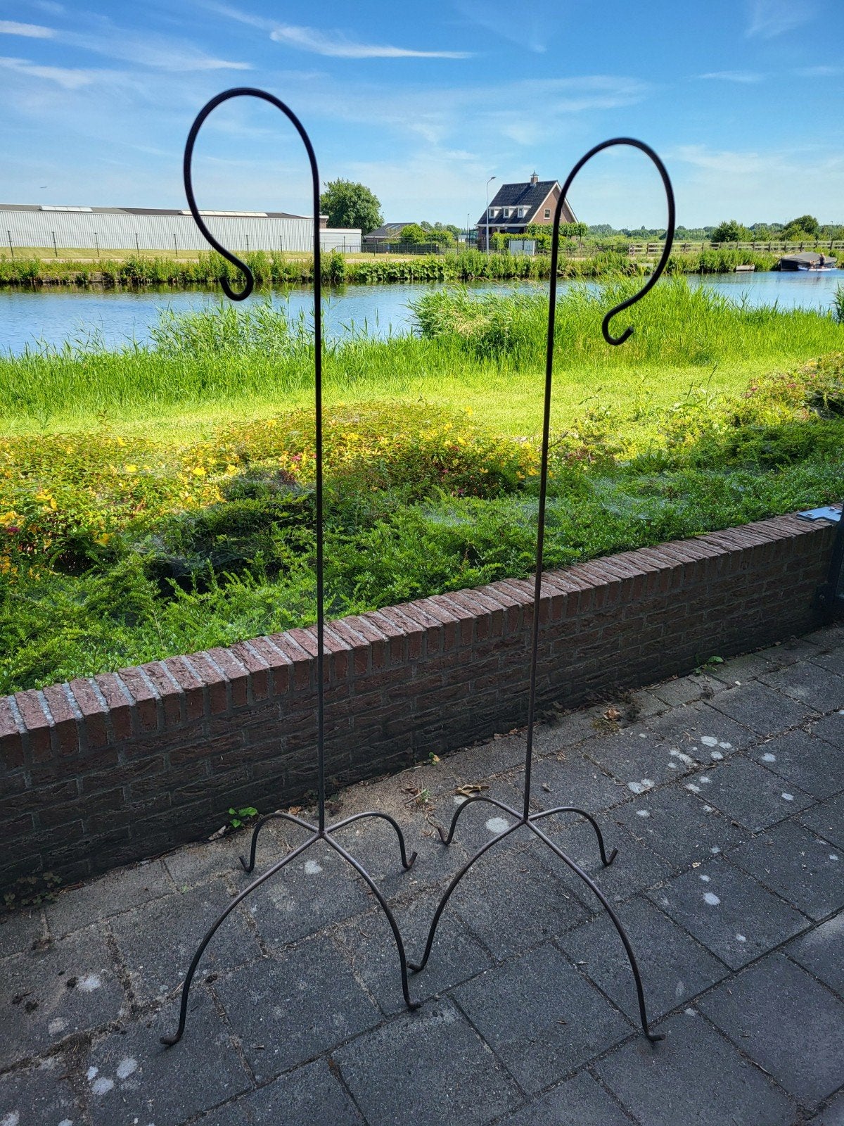 Metalen Plantenstandaard / Plantenhaak -bieden per stuk, Ophalen, Zo goed als nieuw