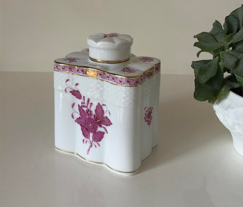 Herend Apponyi Pink theebus, Ophalen of Verzenden, Nieuw, Porselein