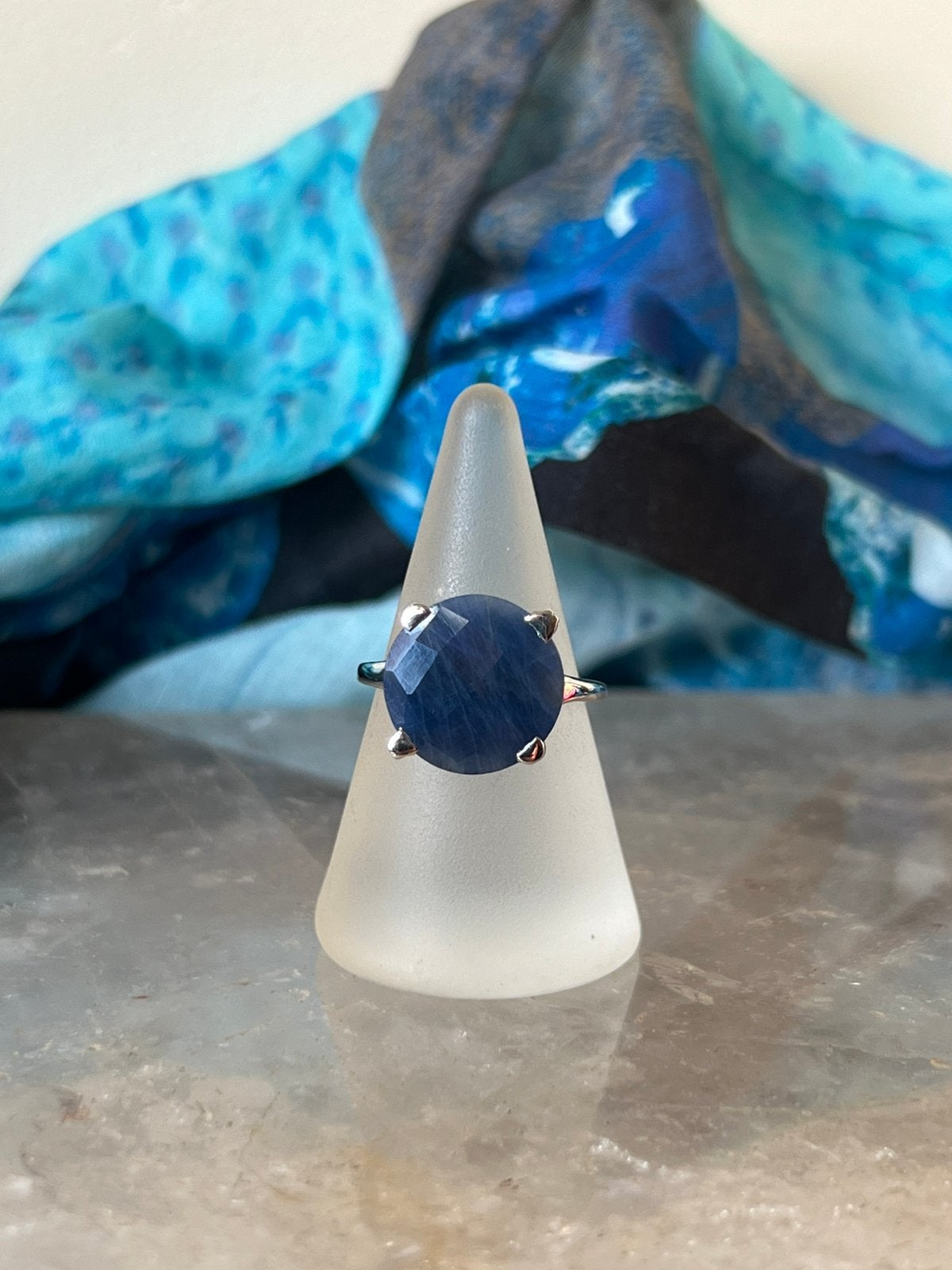 Saffier geluk beschermt intuïtie wijsheid voorspoed magie, Blauw, Magnolia11, Nieuw, Ophalen of Verzenden