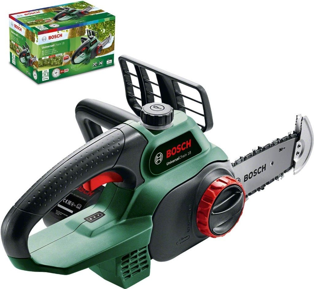 Bosch UniversalChain 18 accu kettingzaag nieuw in doos, Ophalen, Kettingzaag, Nieuw, 30 tot 70 mm