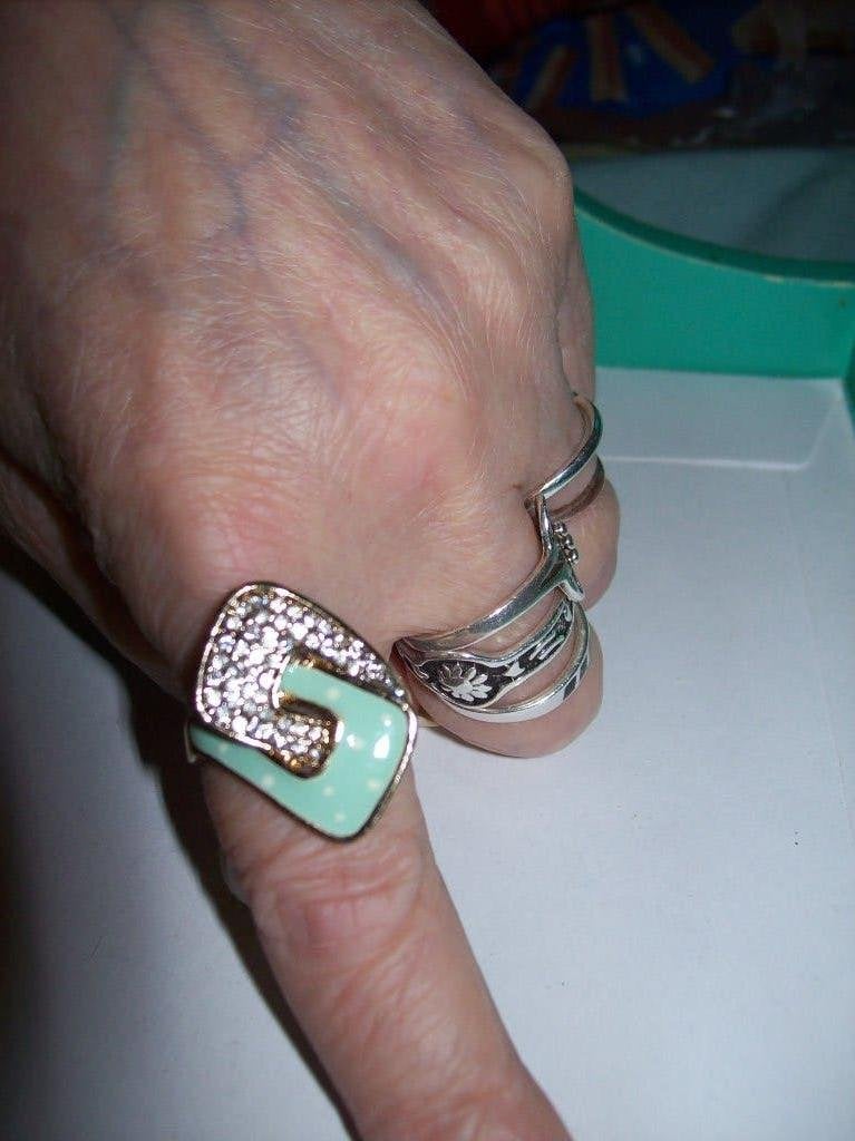 Ring Goud  Meer kleur Fraai Model met Kristal Maat 19, Met kristal, Overige materialen, Overige kleuren, Verzenden