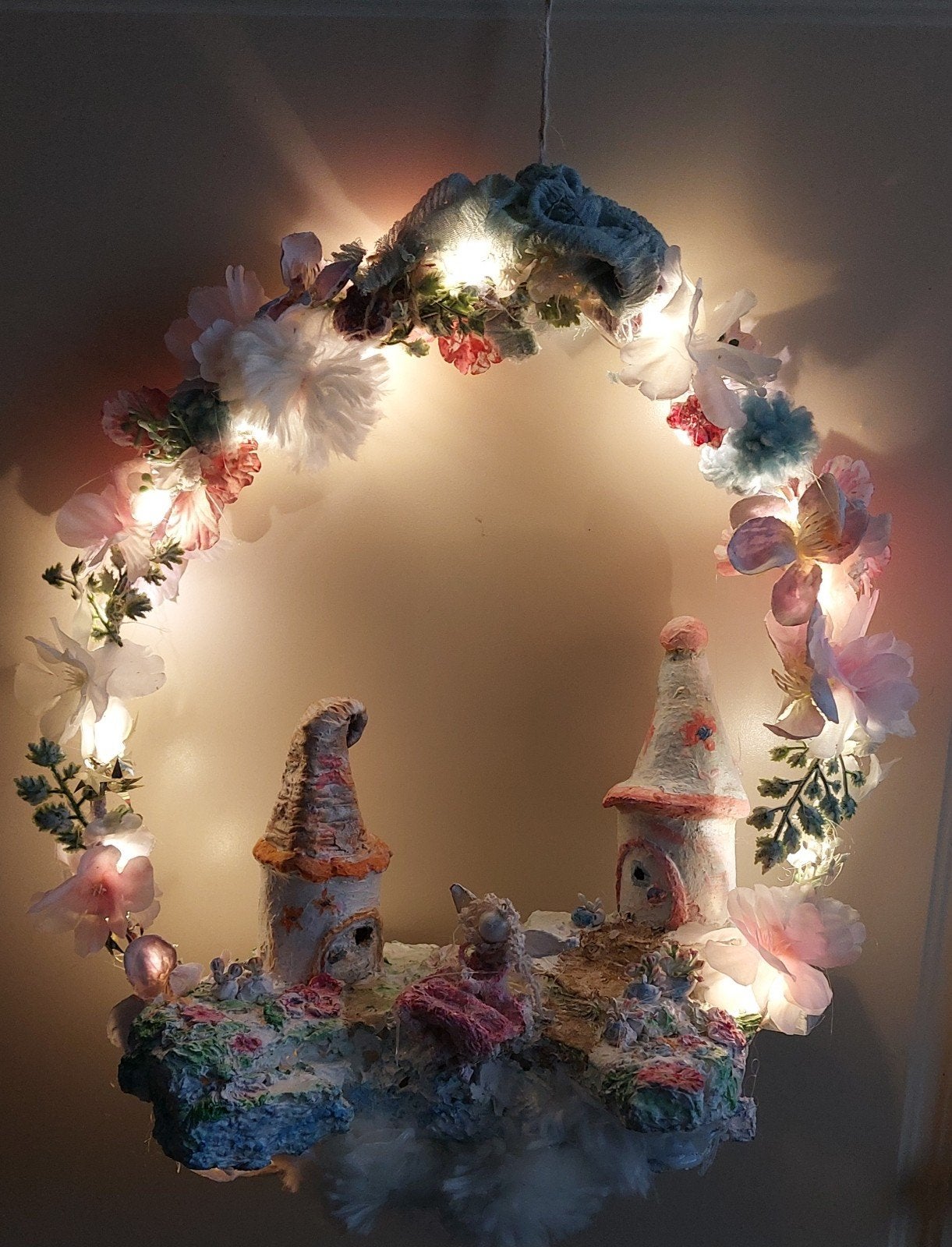 sprookjes lampje met verlichting, Ophalen, Nieuw, Meerkleurig, Handgemaakt