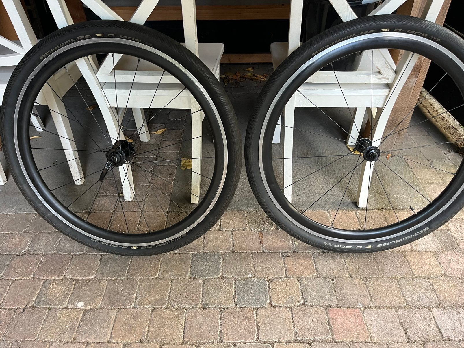 Racefiets Velgen aluminium met gravel banden van Schwalbe, Wiel, Gebruikt, Ophalen of Verzenden, Racefiets