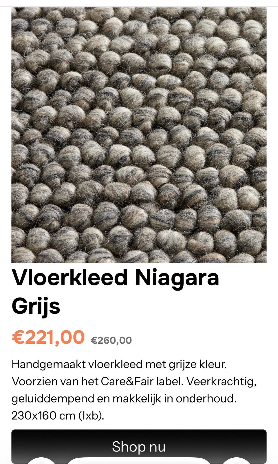 Handgemaakt vloerkleed NIEUW, Ophalen, Nieuw, Rechthoekig, 200 cm of meer