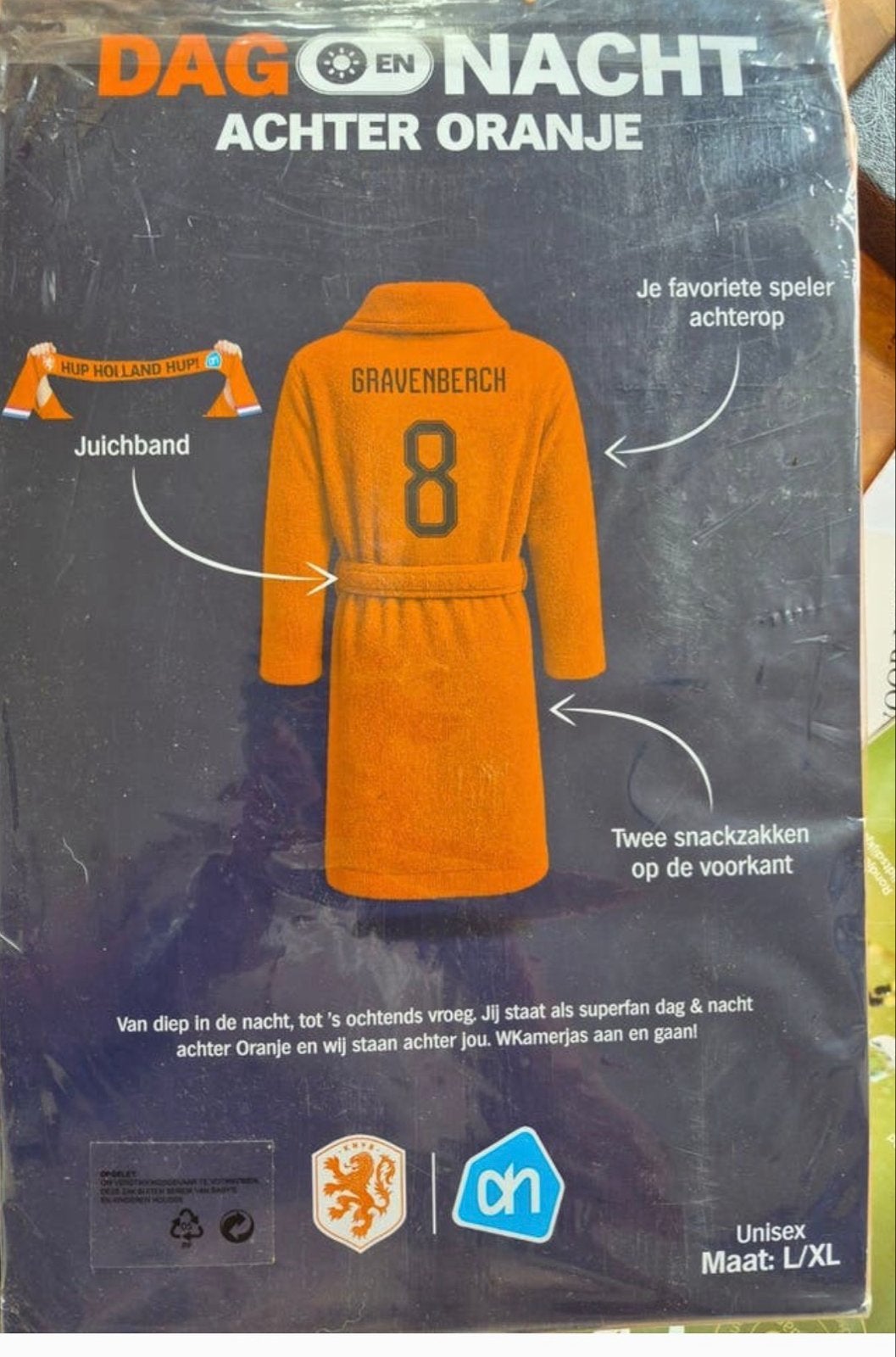 WK Oranje Gravenberch Badjas - Maat L/XL, Ophalen of Verzenden, Nieuw