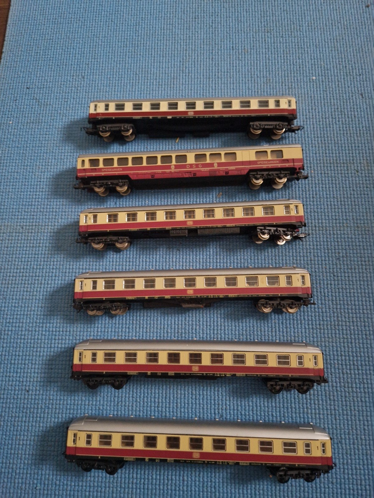 Lima DB rijtuigen set - 5 stuks, Gebruikt, Gelijkstroom, Wagon, Ophalen of Verzenden