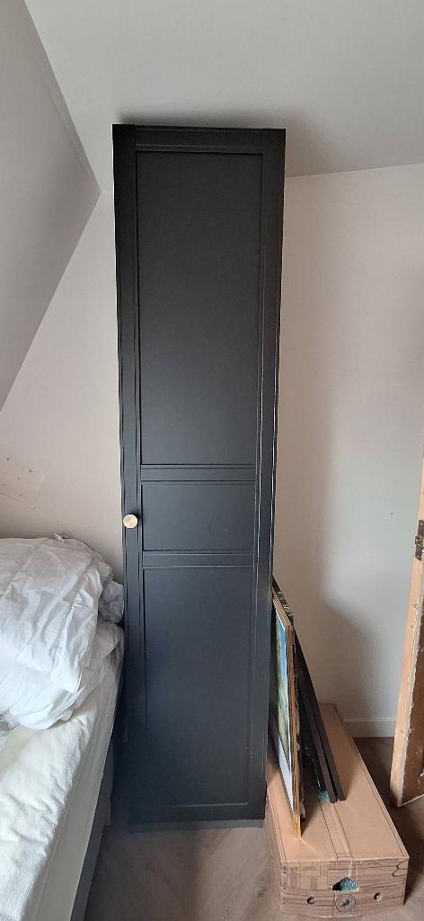 Pax kast grijs/antraciet Flisberget deuren 50x38x236, Huis en Inrichting, Ophalen, 200 cm of meer, 50 tot 100 cm, Zo goed als nieuw