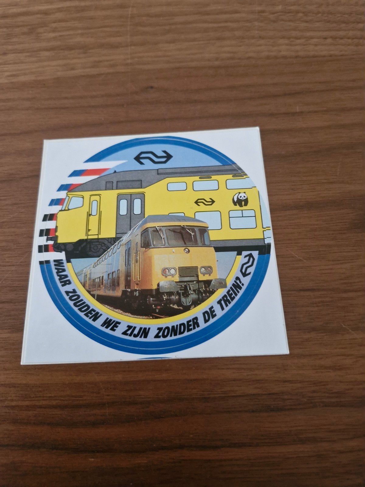 901 NS Trein Sticker - Waar zouden we zijn zonder de trein?, Verzamelen, Ophalen of Verzenden, Nieuw, Overige typen