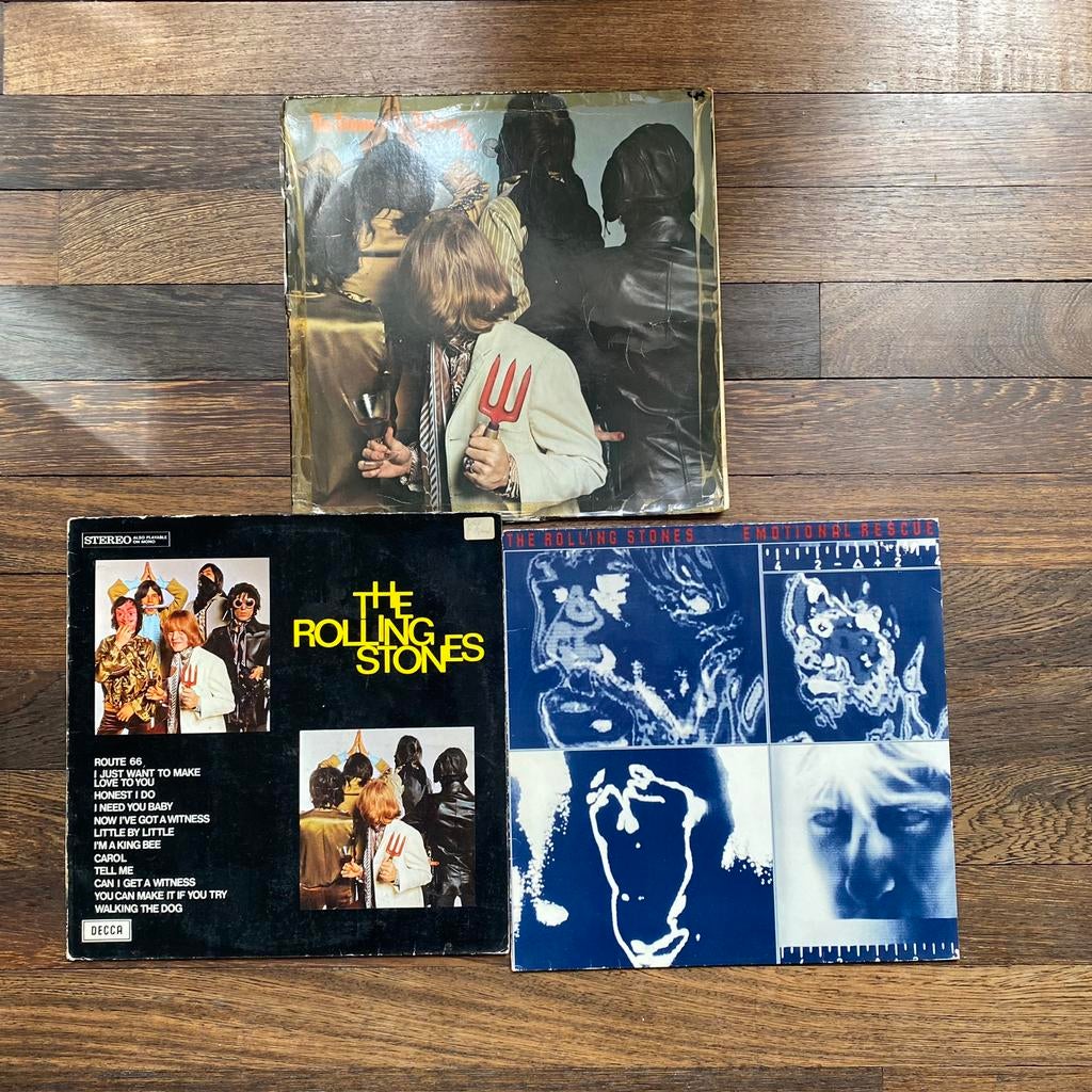 3x The Rolling Stones op Vinyl, Cd's en Dvd's, Ophalen of Verzenden, Gebruikt, 12 inch, Poprock