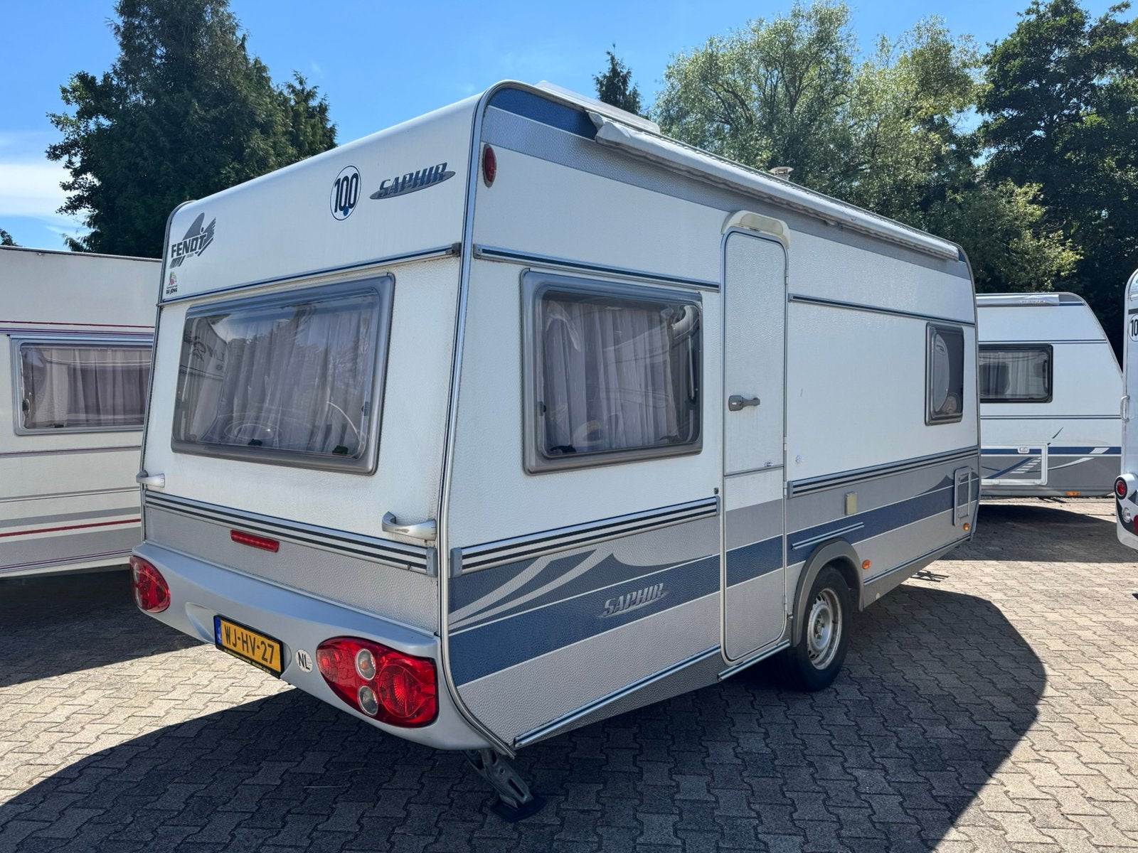 Prachtige FENDT SAPHIR 470 TFB *dorema voortent*zakluifel*, Rondzit, Bedrijf, _, _