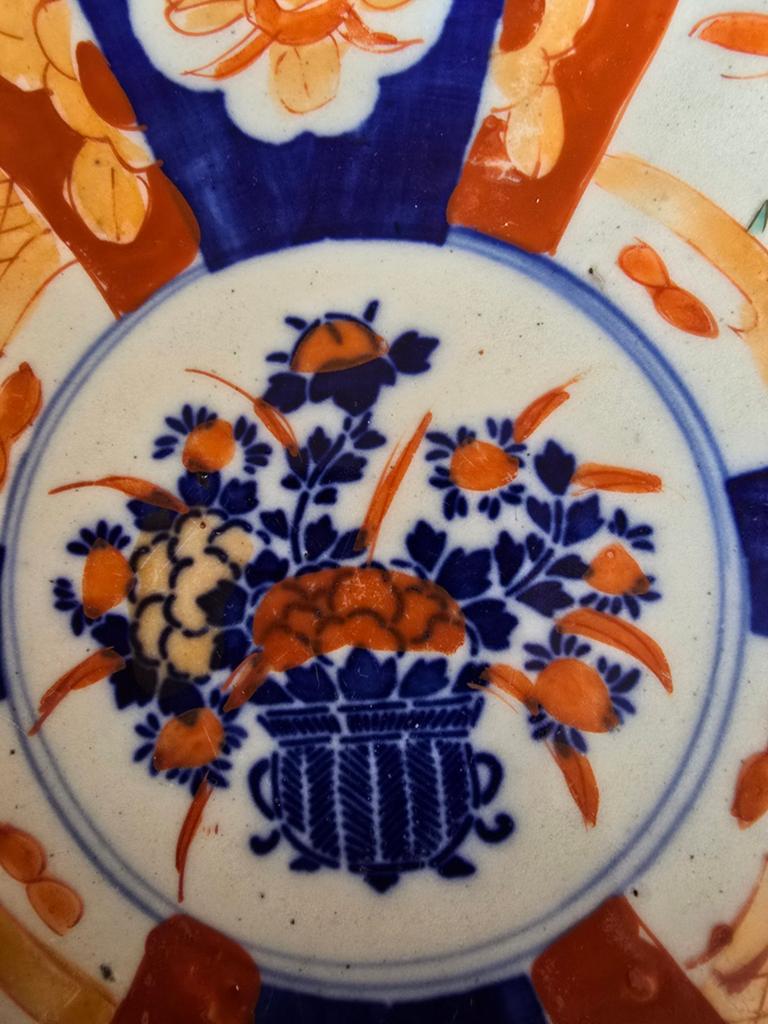 Antiek Japans Imari Porseleinen Bord - Handgeschilderd, Ophalen of Verzenden