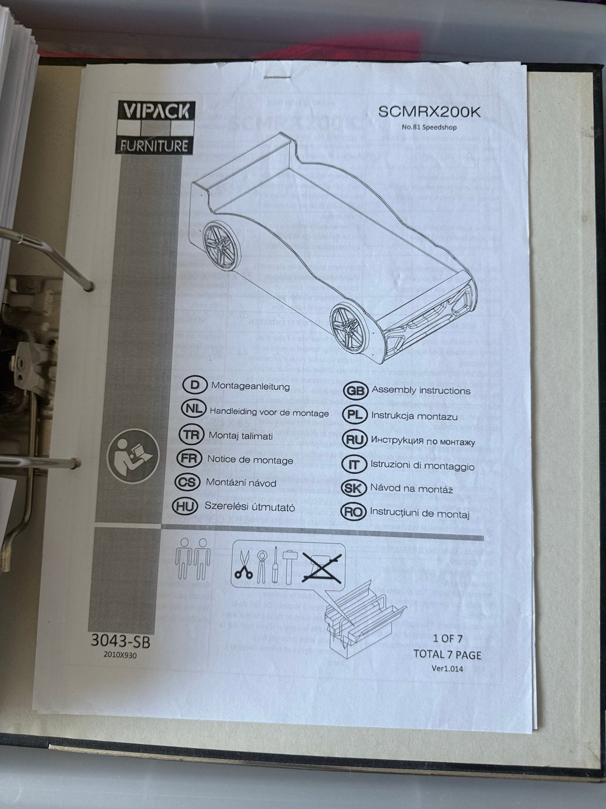 Kinderbed raceauto - Zo goed als nieuw, Ophalen, 85 tot 100 cm, Zo goed als nieuw, Lattenbodem