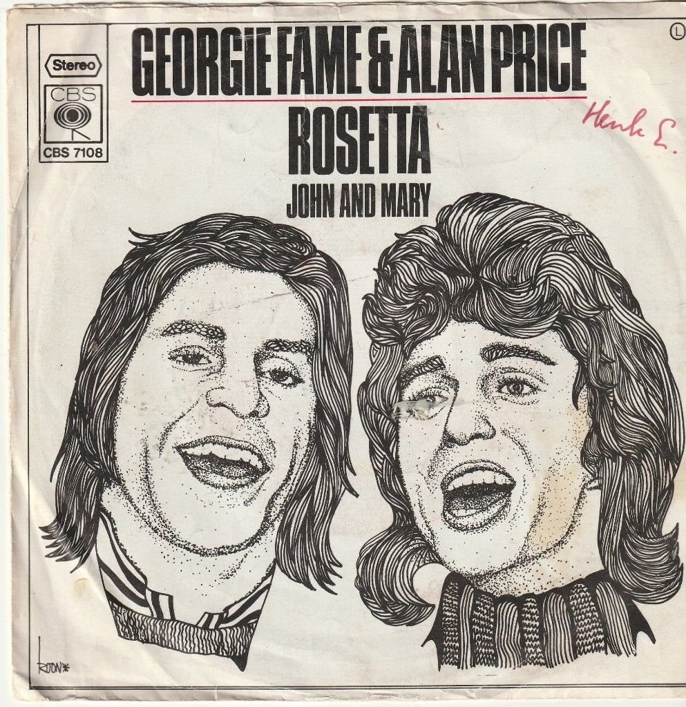 Georgie Fame & Alan Price Rosetta, Ophalen of Verzenden, Zo goed als nieuw, Pop