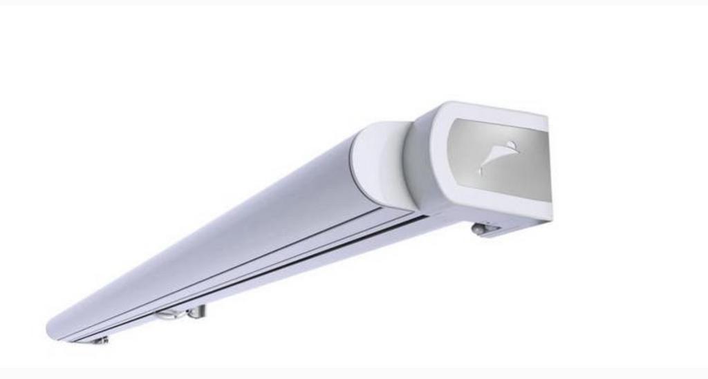Luxe zonnescherm, Ophalen of Verzenden, Zo goed als nieuw, Knikarmscherm, Elektrisch