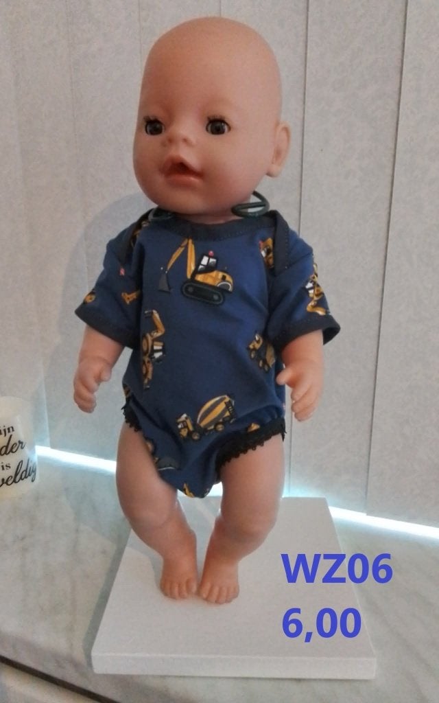Poppenkleertjes jongens baby born. Rompertje., Ophalen of Verzenden, Nieuw, Babypop