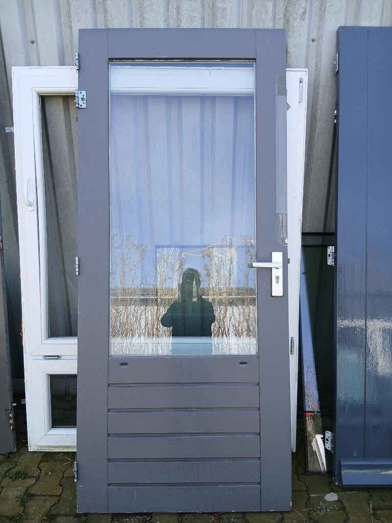 achterdeuren met dubbelglas, Ophalen, Gebruikt, 80 tot 100 cm, Binnendeur