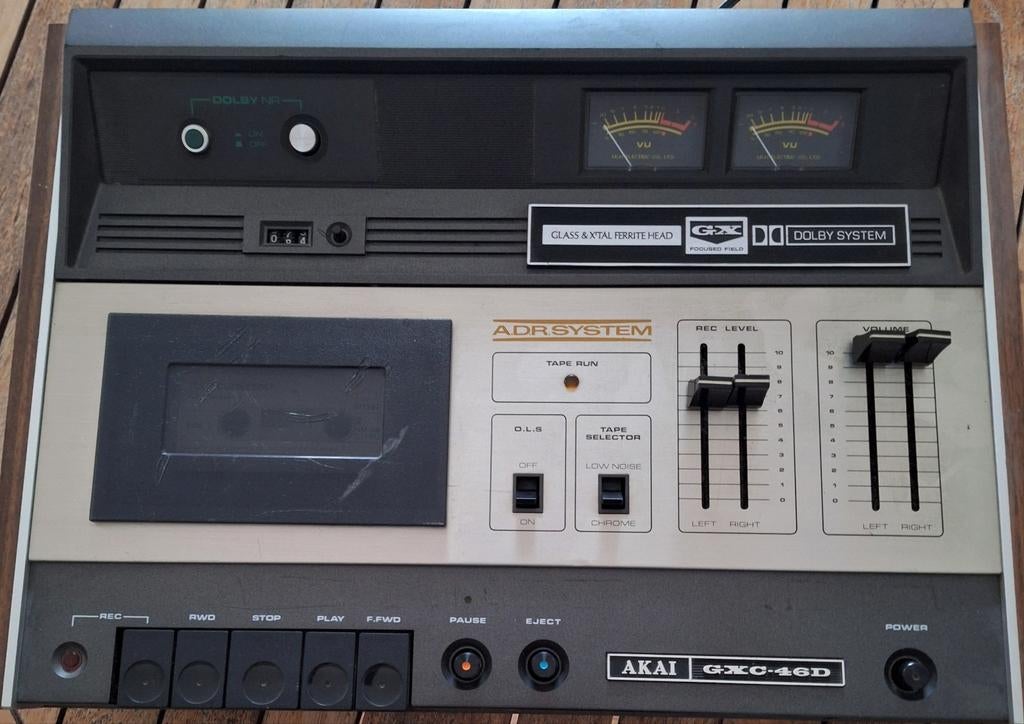 Akai GXC-46D Cassettedeck - Vintage Audio, Audio, Tv en Foto, Cassettedecks, Enkel, Akai, Ophalen of Verzenden