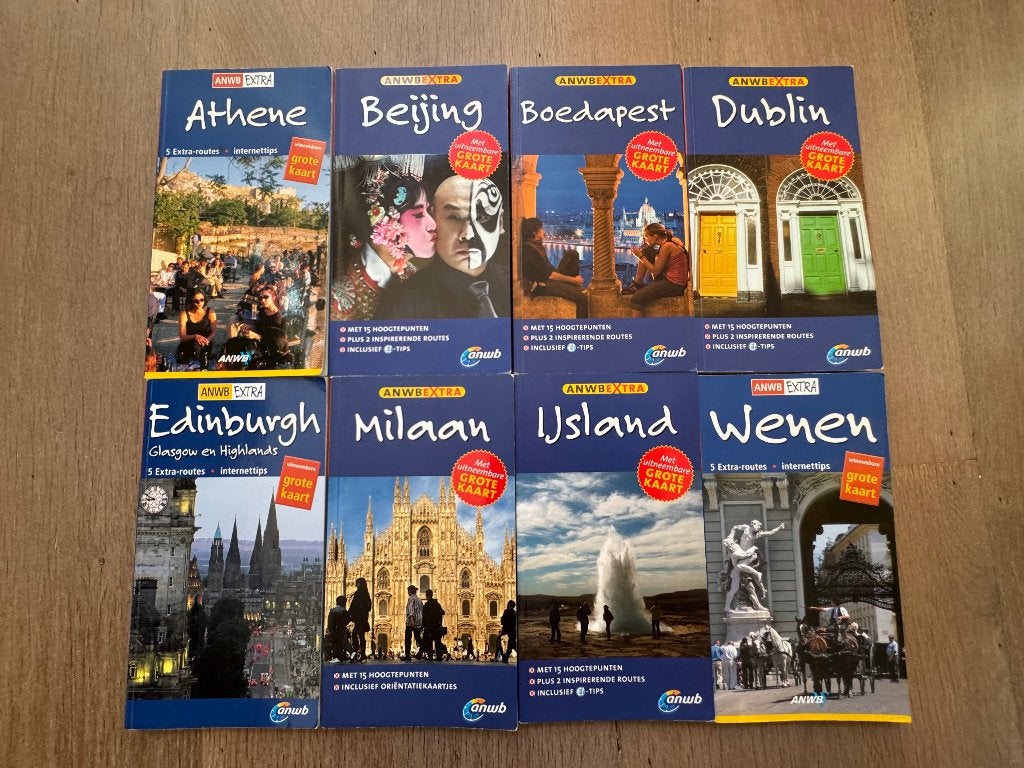 Verschillende reisgidsen ANWB Extra, Boeken, ANWB, Verzenden, Europa, Zo goed als nieuw