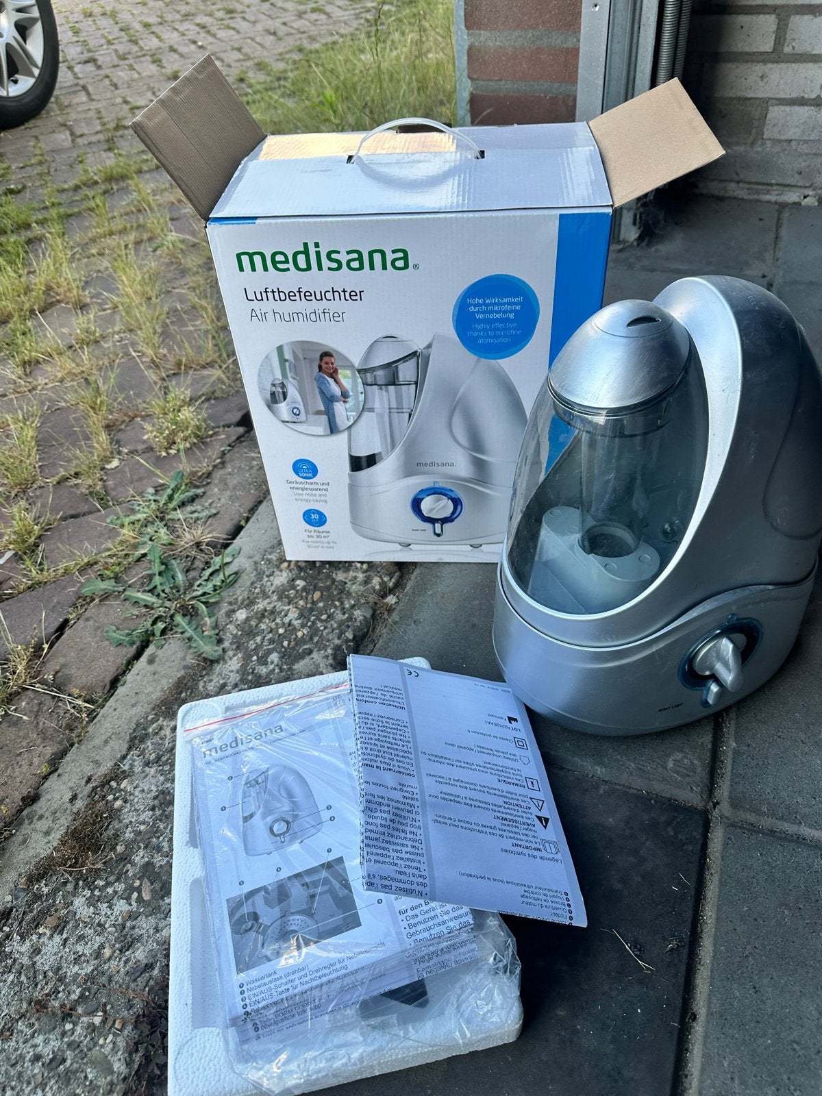 Medisana Luchtbevochtiger, Witgoed en Apparatuur, Luchtbehandelingsapparatuur, Zo goed als nieuw, Luchtbevochtiger, Ophalen of Verzenden