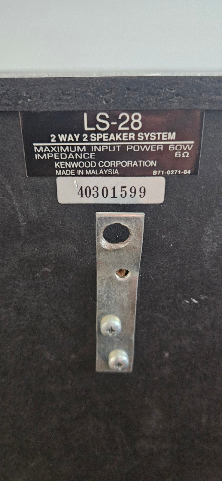 Kenwood LS-28 2-weg luidsprekersysteem, Audio, Tv en Foto, Luidsprekers, Overige merken, Gebruikt, Ophalen of Verzenden, Minder dan 60 watt