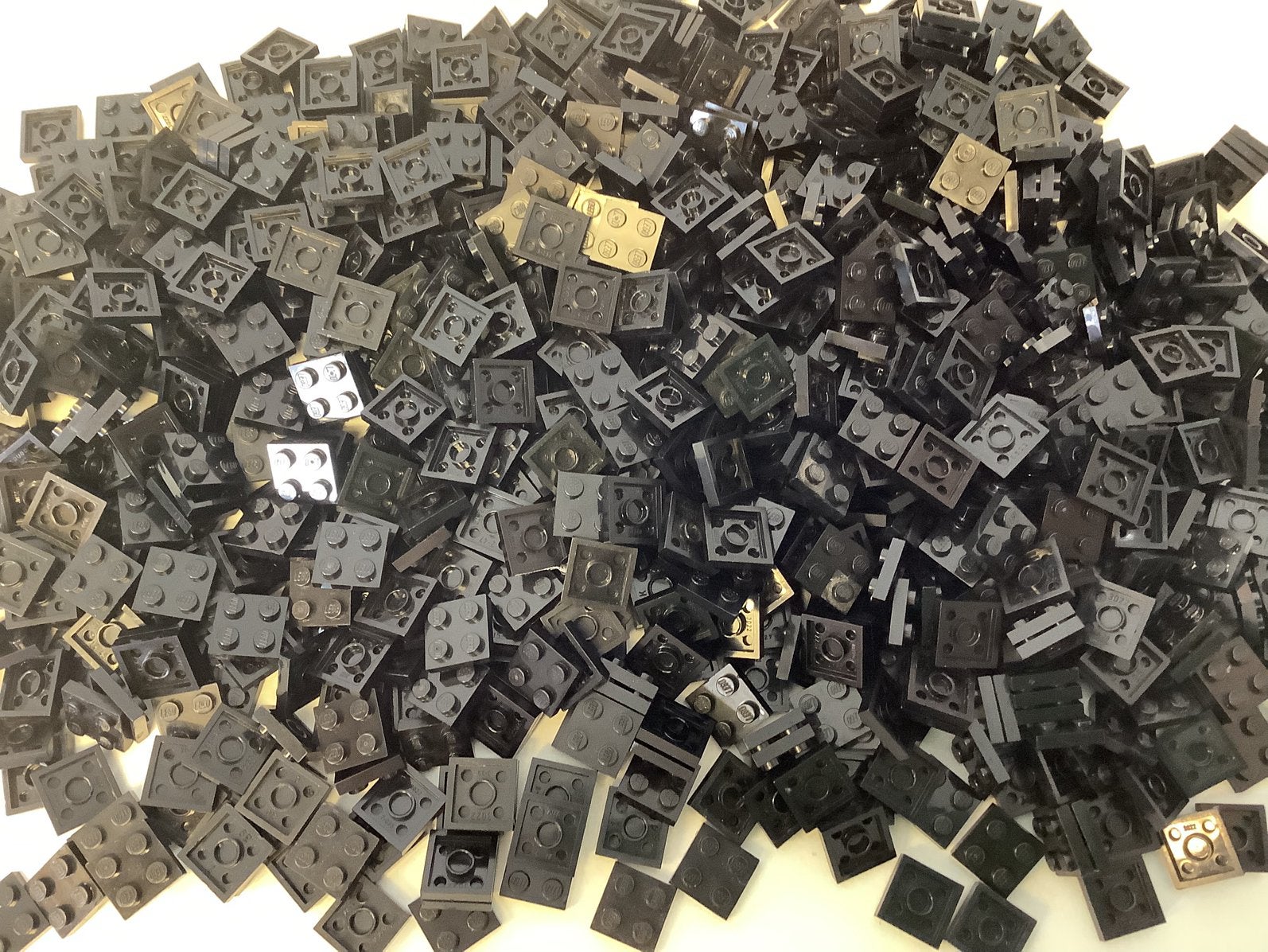 Lego plaat 2x2 zwart, Ophalen of Verzenden, Gebruikt, Losse stenen, Lego