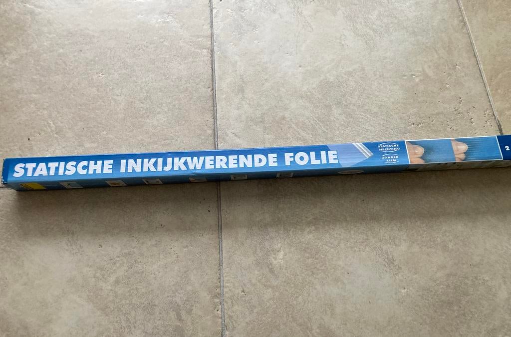 Statisch Inkijkwerend Raamfolie Gestreept 130x90 cm, Doe-het-zelf en Verbouw, Glas en Ramen, Ophalen, 80 tot 120 cm, Nieuw, Overige typen