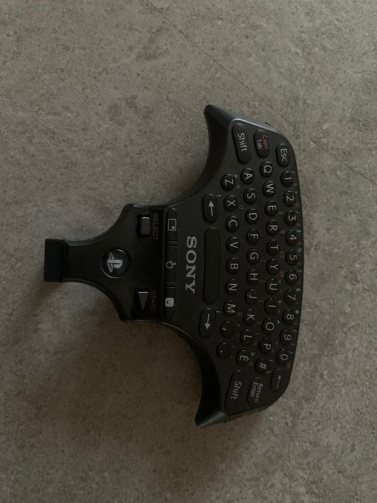 PS3 Wireless Keypad Zwart, Ophalen of Verzenden, Gebruikt, Overige controllers, PlayStation 3