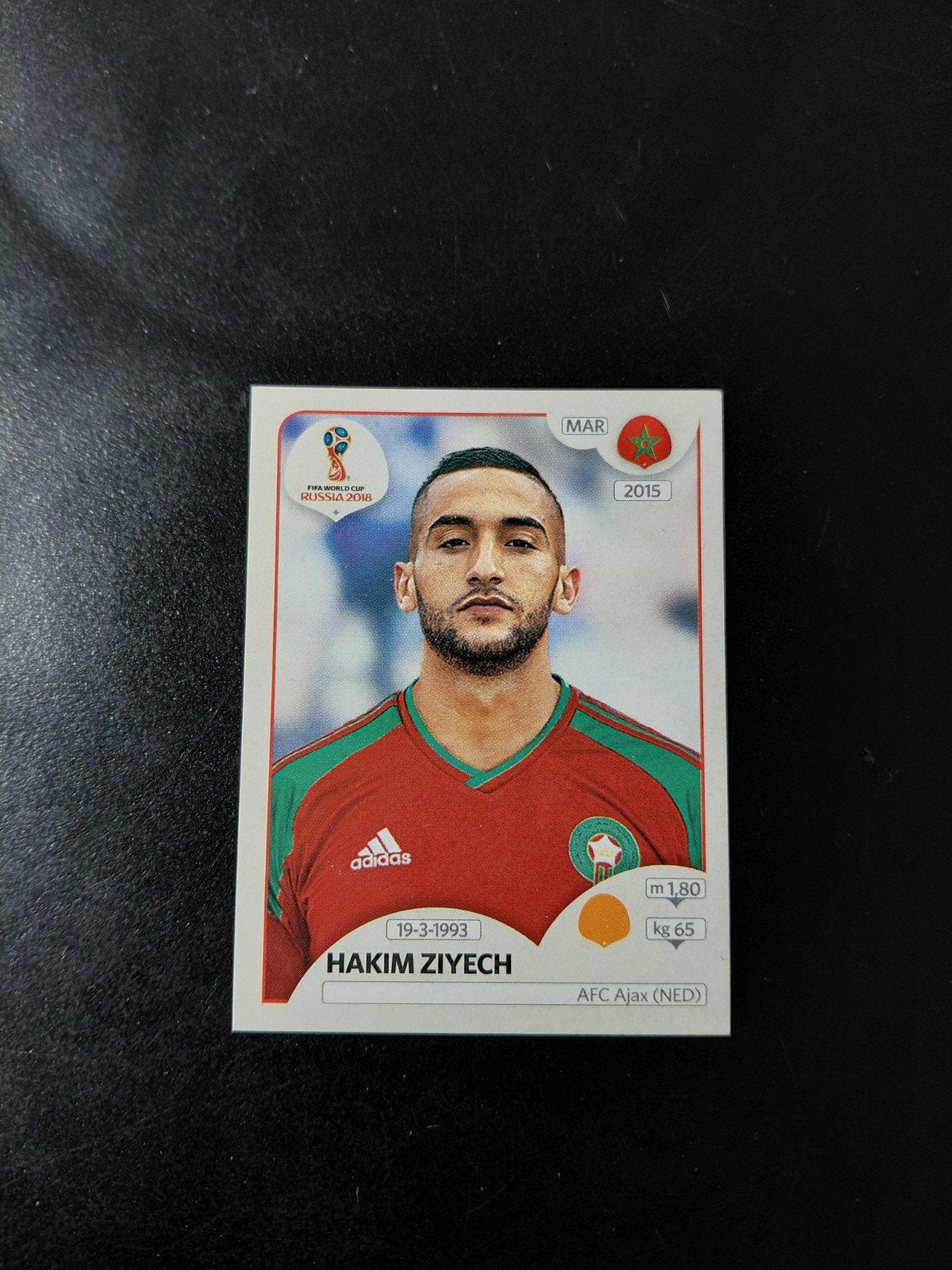 Hakim ziyech (marokko) panini wk 2018, Verzamelen, Sportartikelen en Voetbal, Ophalen of Verzenden, Nieuw, Buitenlandse clubs