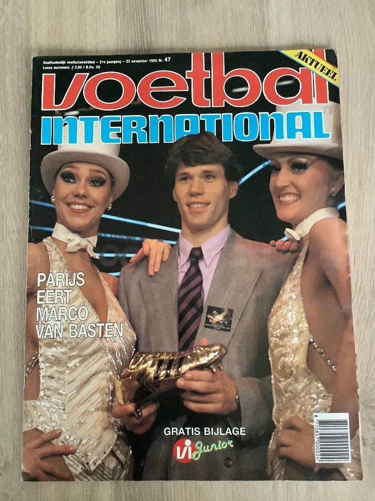 VI Marco Van Basten Europees topschutter ( november 86 ), Ophalen of Verzenden, Zo goed als nieuw, Overige binnenlandse clubs