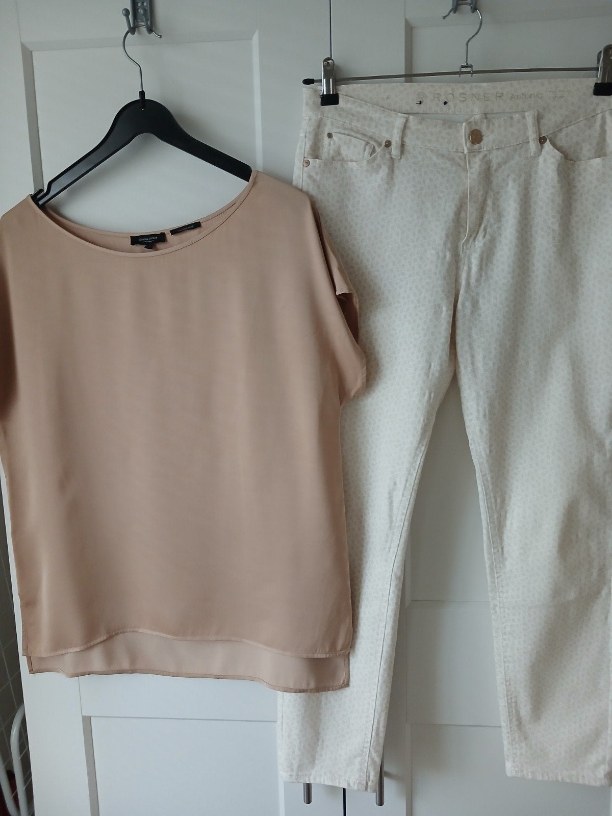 prachtige "gouden" top blouse Claudia Sträter maat 40/42, Verzenden, Maat 42/44 (L), Zo goed als nieuw, Korte mouw