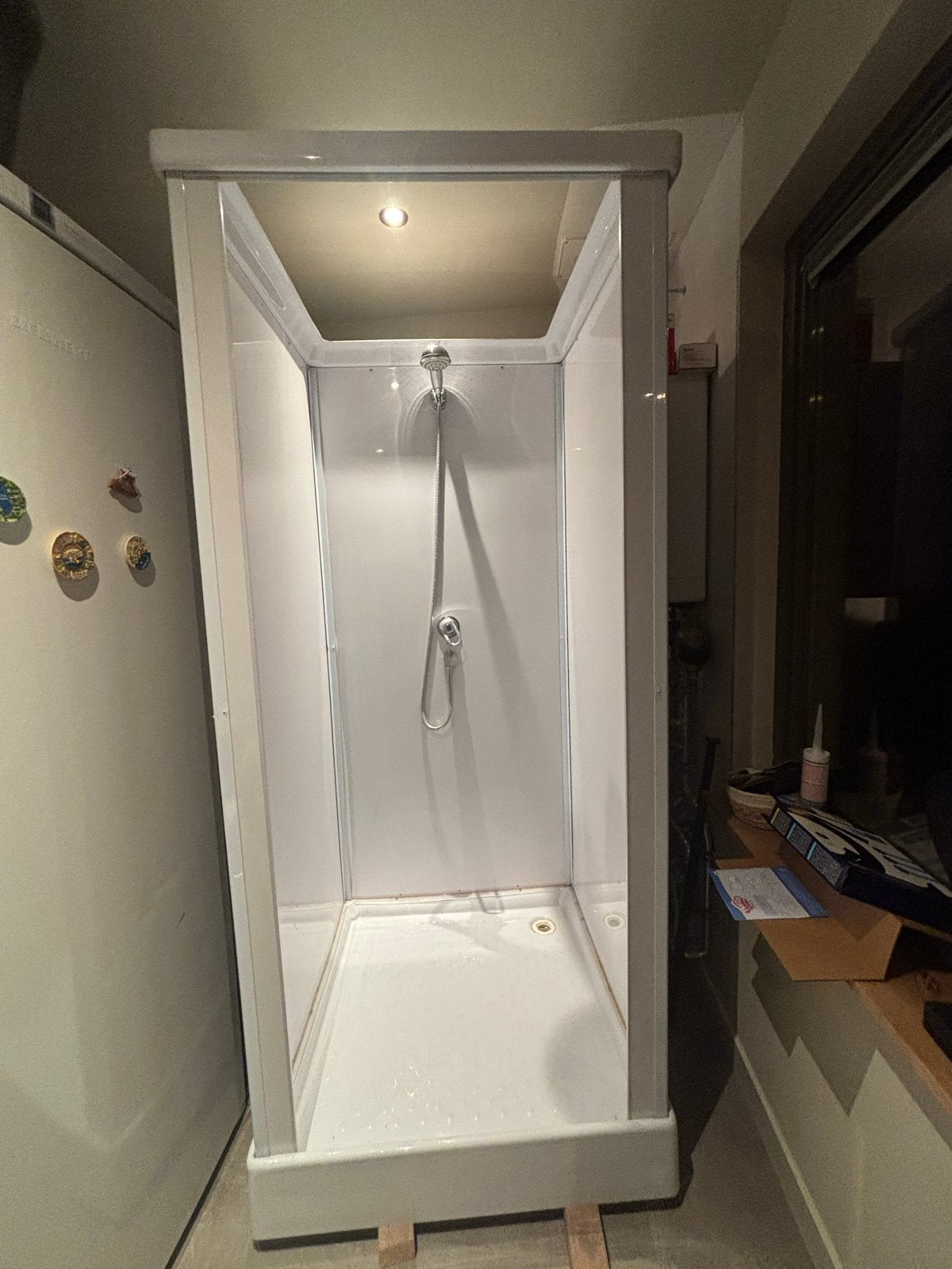 Nooddouche, Ophalen, Gebruikt, Chroom, Douche