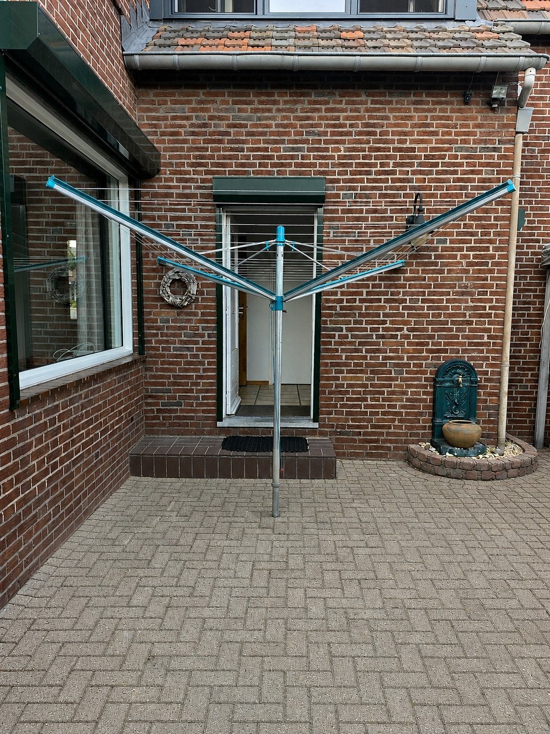 Leifheit linomatic 4580 cm droogmolen droogparasol, Ophalen, Gebruikt, Droogmolen