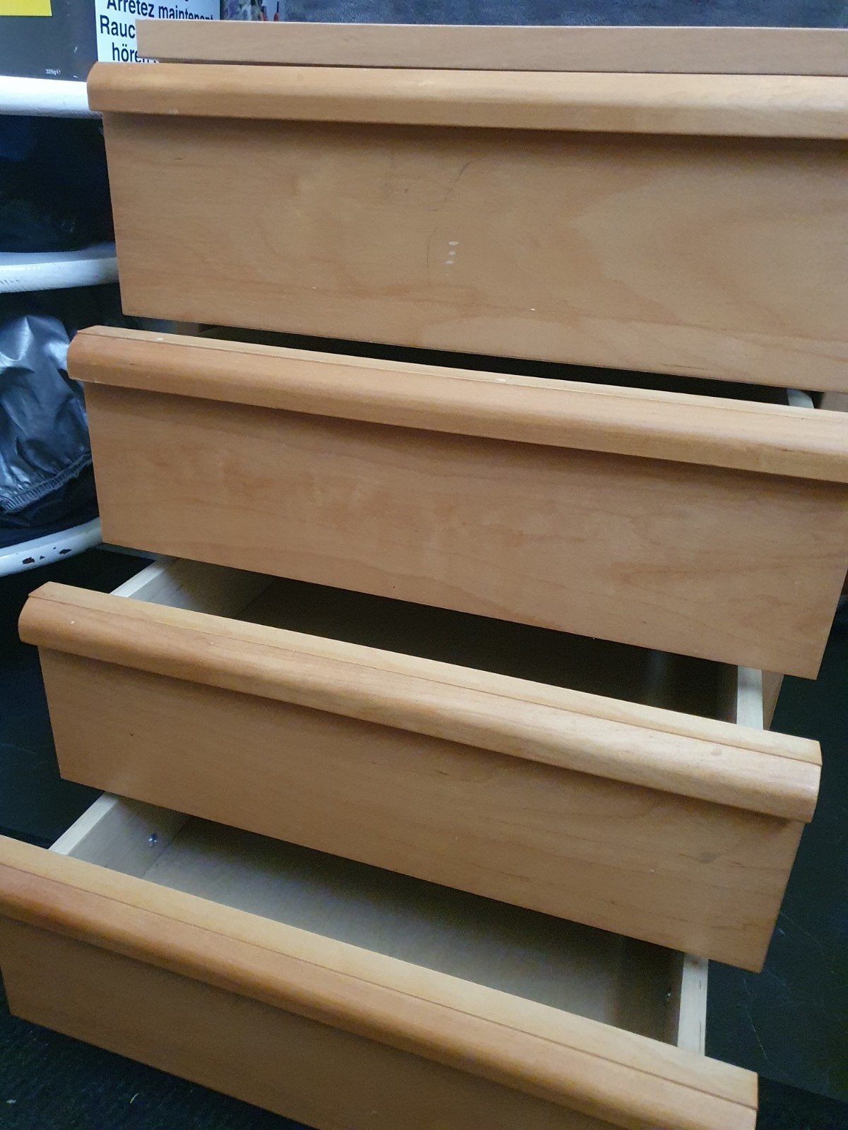 Groot bureau met ladekastje - 160x78 cm, Huis en Inrichting, Bureaus, Ophalen, Met lades, Gebruikt, Hout