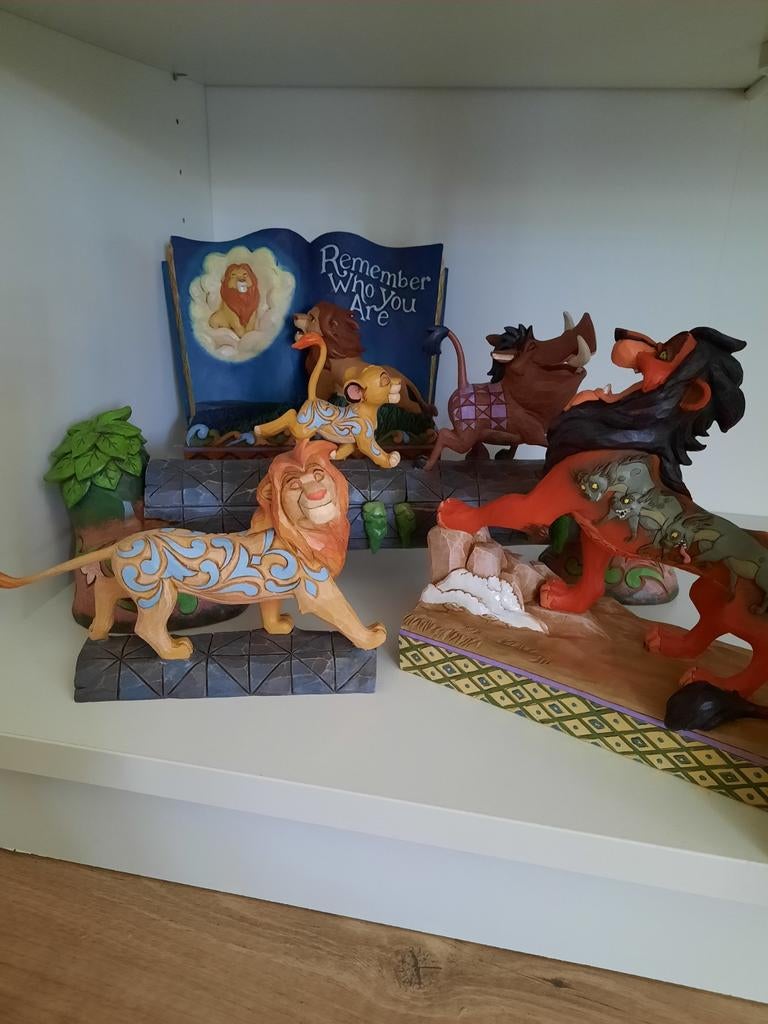 Disney traditions Lion King set van 3, Verzamelen, Disney, Zo goed als nieuw, Beeldje of Figuurtje, Leeuwenkoning of Jungle Boek