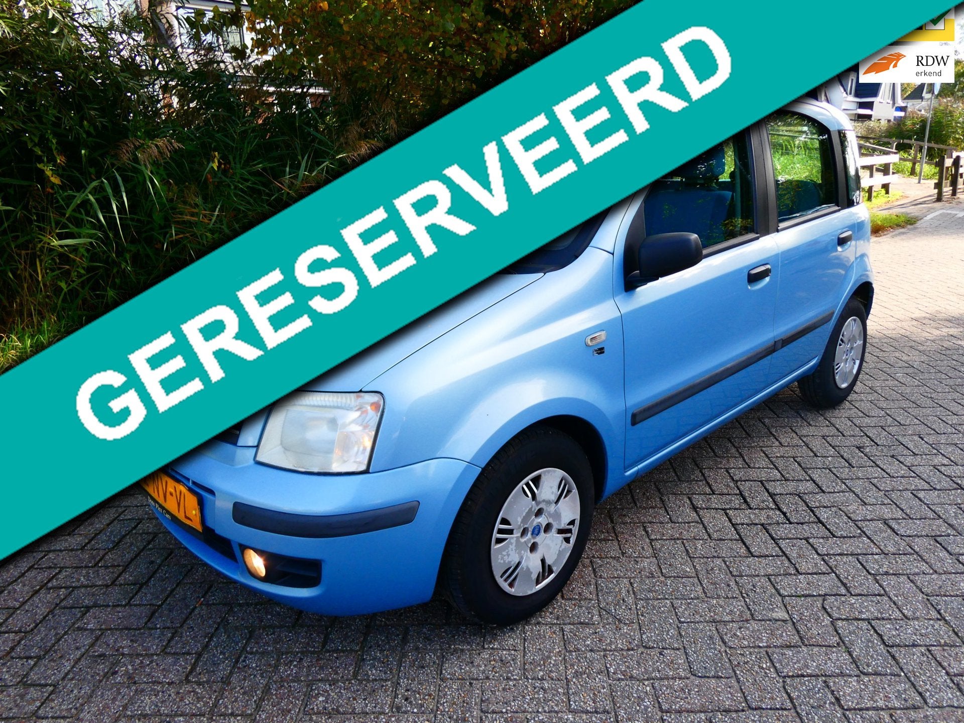 Fiat Panda 1.2i 2e eigenaar Schuifdak 112.000km NAP Hoge ins, Voorwielaandrijving, Stof, Gebruikt, Origineel Nederlands