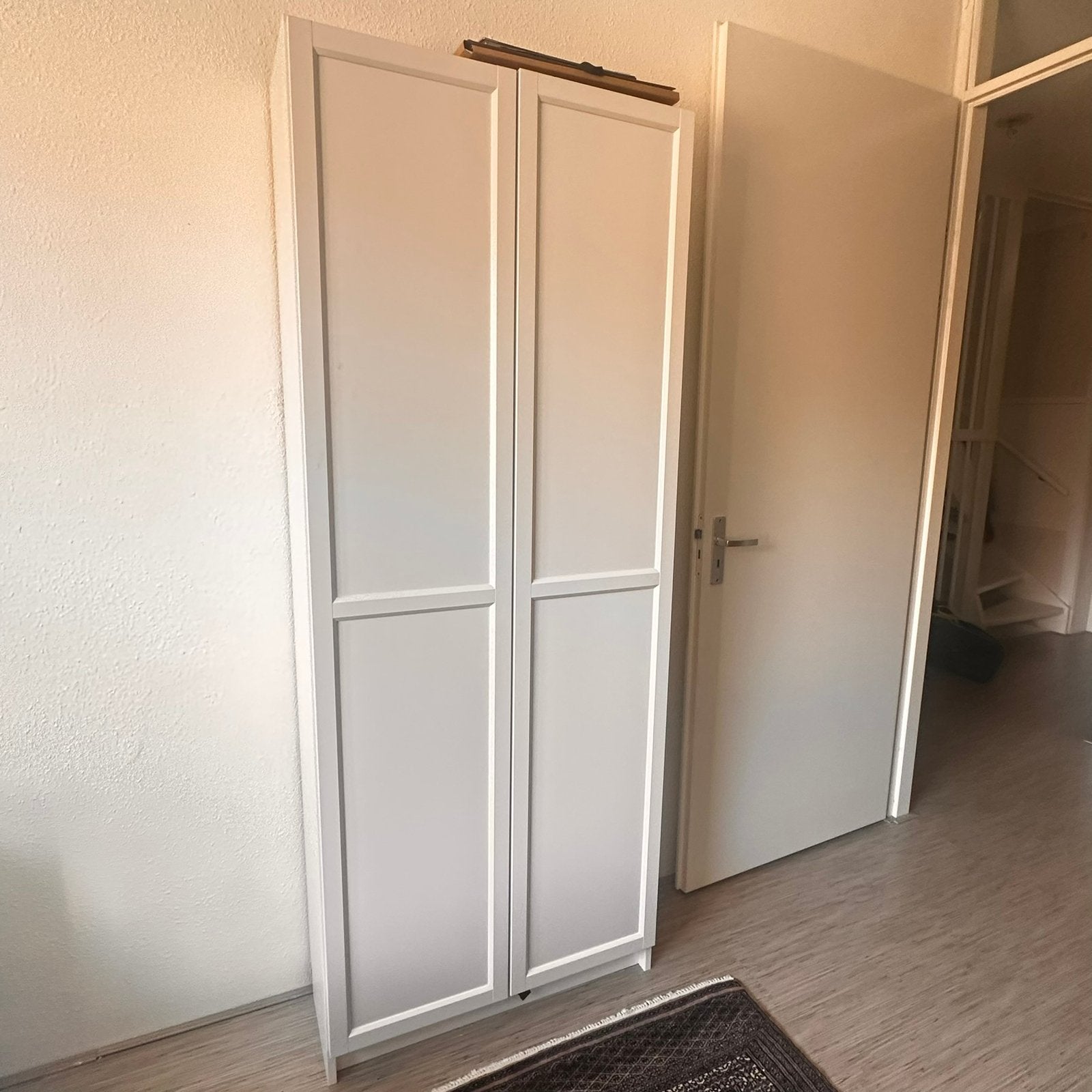 Billy kast Ikea met Oxberg deuren, Huis en Inrichting, Kasten | Boekenkasten, Ophalen, 200 cm of meer, 50 tot 100 cm, Modern