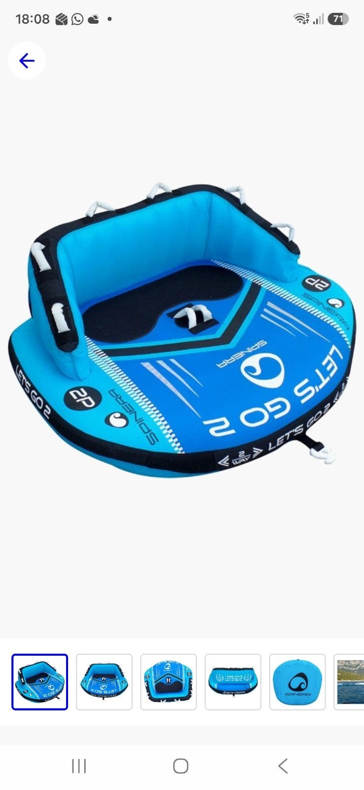 funtube 2 persoons spinera lets go 2, Watersport en Boten, Ophalen of Verzenden