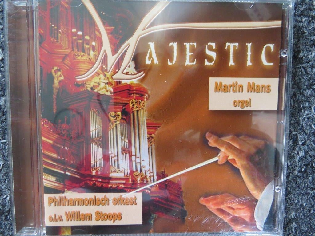 Cd orgel en orkest: Majestic, Martin Mans Philharmonisch, Ophalen of Verzenden, Zo goed als nieuw, Gospel