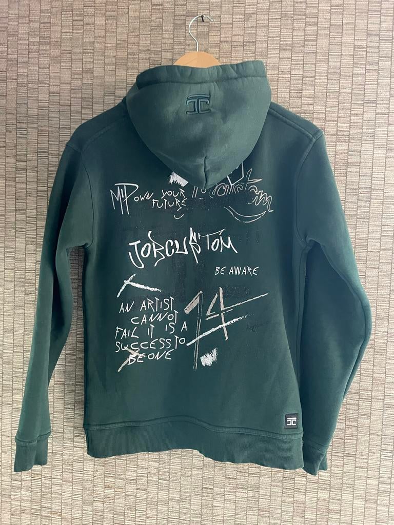 Jorcustom hoodie met unieke print - Maat XS, Ophalen of Verzenden, Zo goed als nieuw, Trui of Vest