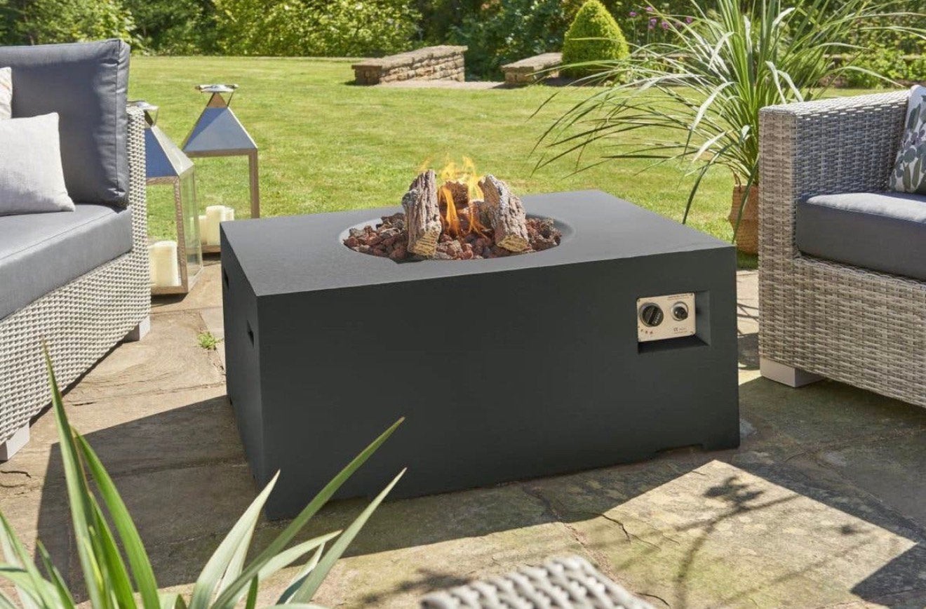 Happy cocooning vuurtafel 80x60x40, Tuin en Terras, Ophalen, Zo goed als nieuw