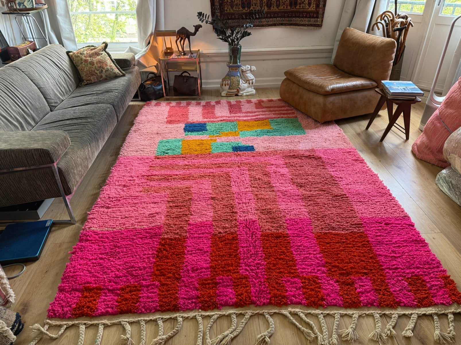 Vintage Marokkaanse Tapijten – Zorgvuldig geselecteerd, 1053ML, Amsterdam, Info@bababoho.com, Ophalen of Verzenden, 200 cm of meer