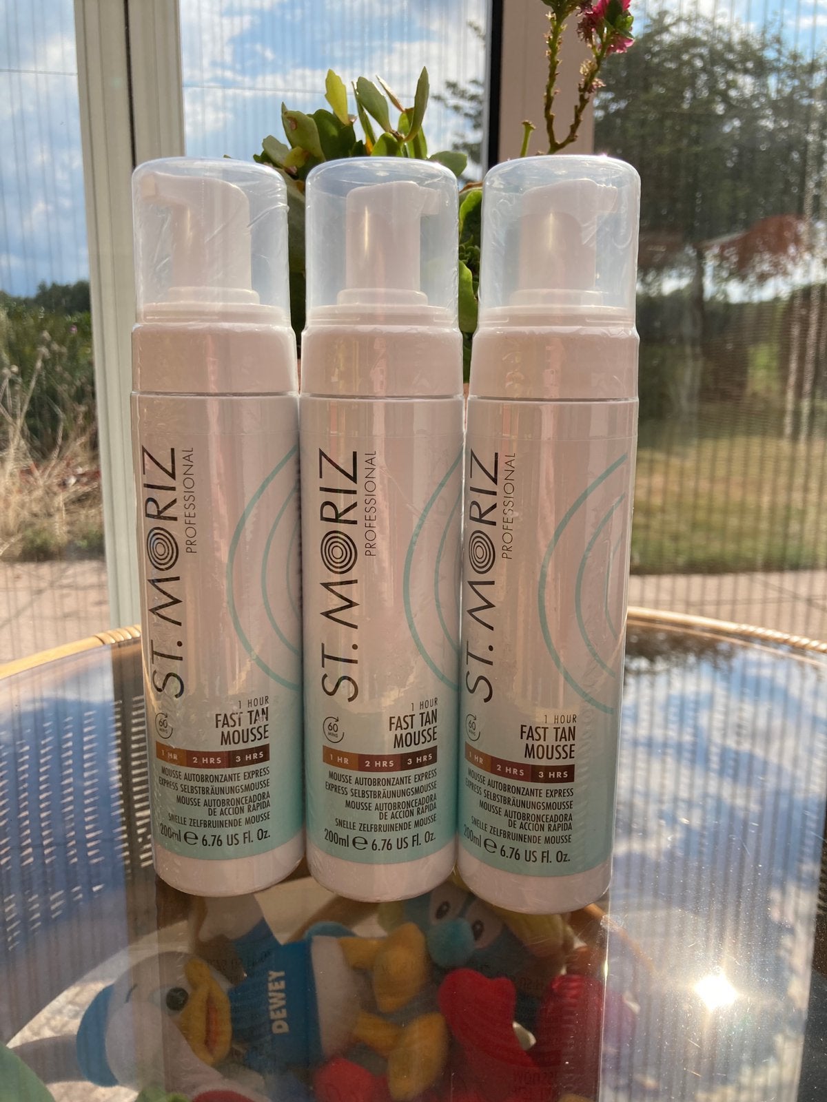 3x nieuw fast tan mousse St. Moriz, Ophalen of Verzenden, Nieuw, Bruin, Gehele gezicht