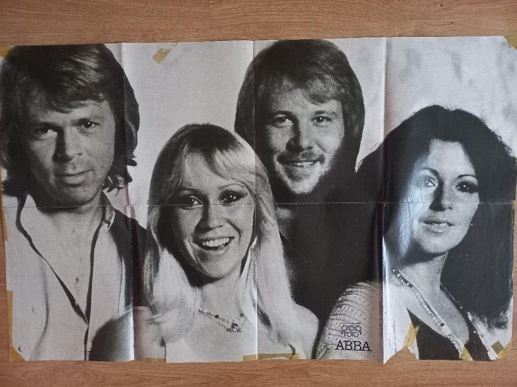 ABBA Poster, Verzamelen, Ophalen of Verzenden, Gebruikt, Boek, Tijdschrift of Artikel