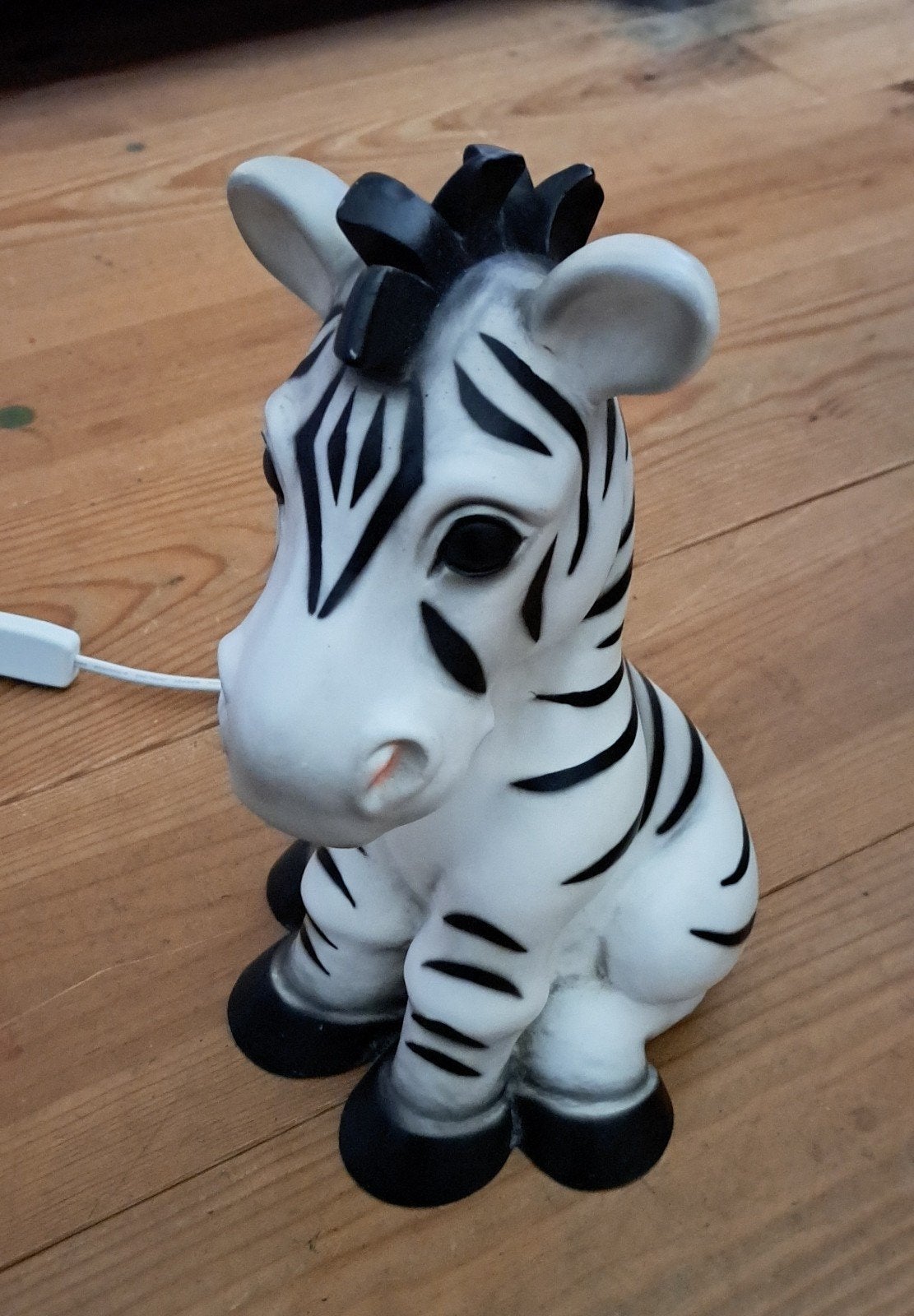 Sfeervolle Zebra lamp van Heico. Nachtlamp., Ophalen of Verzenden, Zo goed als nieuw, Lamp