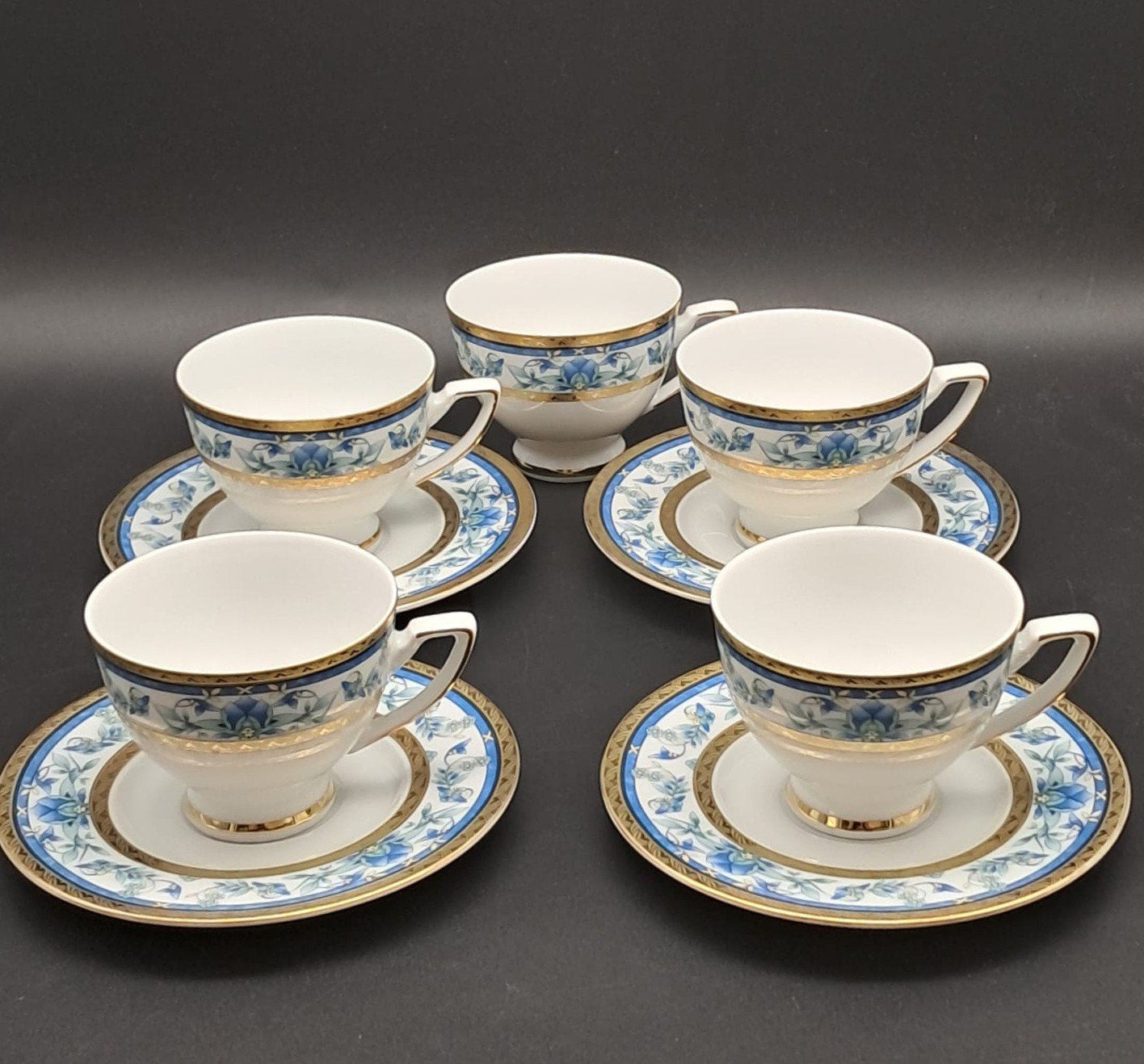 Winterling Hollywood Regency set, Ophalen of Verzenden, Zo goed als nieuw, Overige stijlen, Kop(pen) en/of Schotel(s)